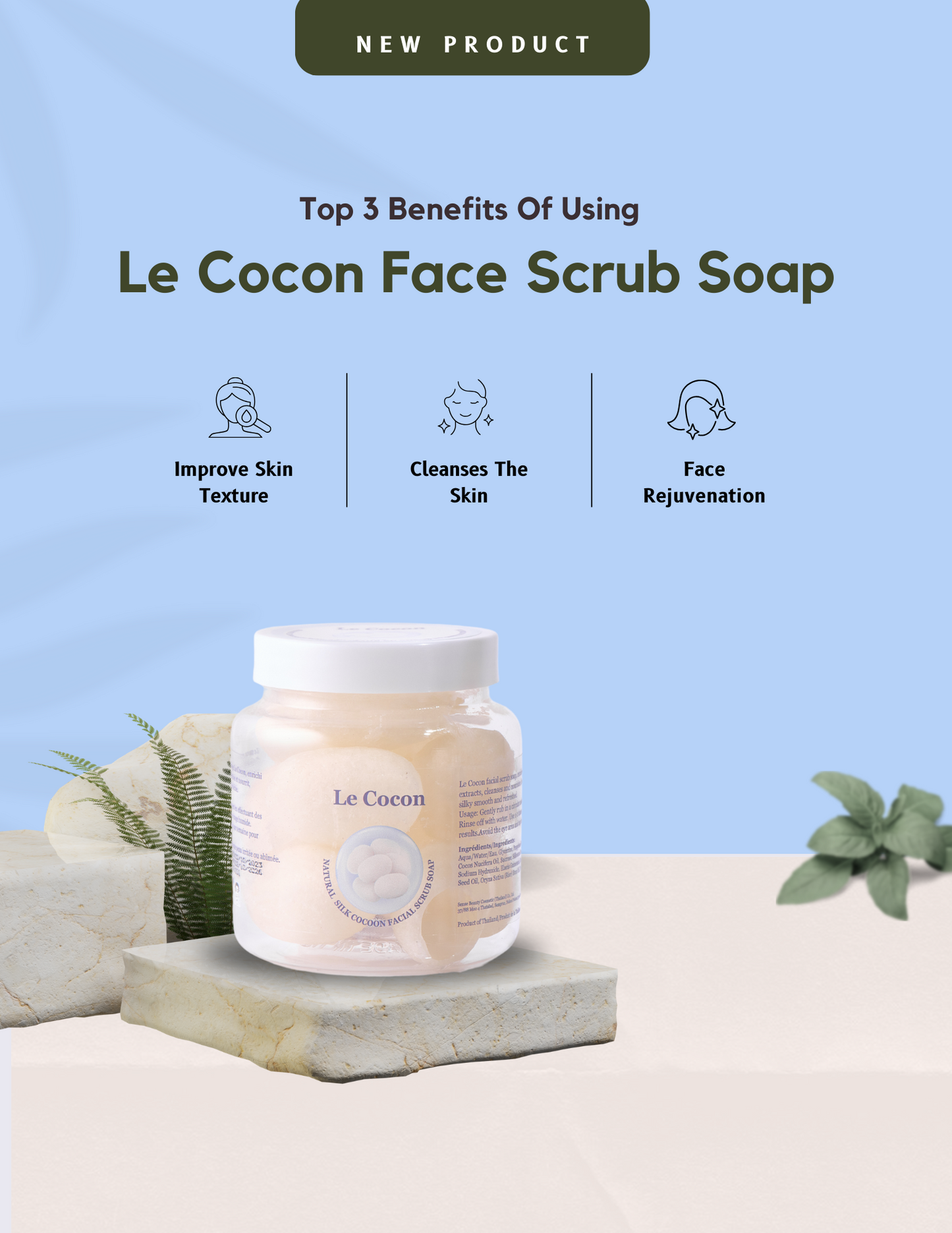 Natural Facial Scrub Soap